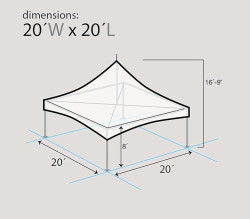 20' x 20' High Peak Tent