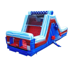 3020RWB20Rock20Wall204 1773703410 30' Red, White and Blue Rock Climb and Slide