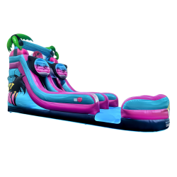 18' Beach Vibes Water Slide