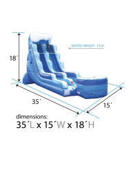 IMG 7432 1781802371 18' Blue Marble wet or dry slide